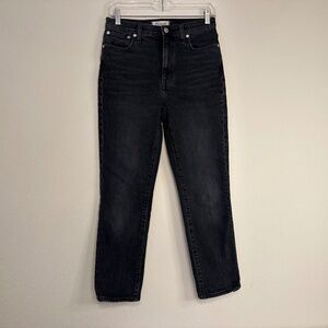 MADEWELL - The High Rise Slim Black Boy Jean
